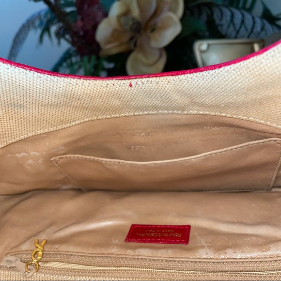 Roberta Di Camerino canvas Tote Round Red Handle - Picture 6 of 6